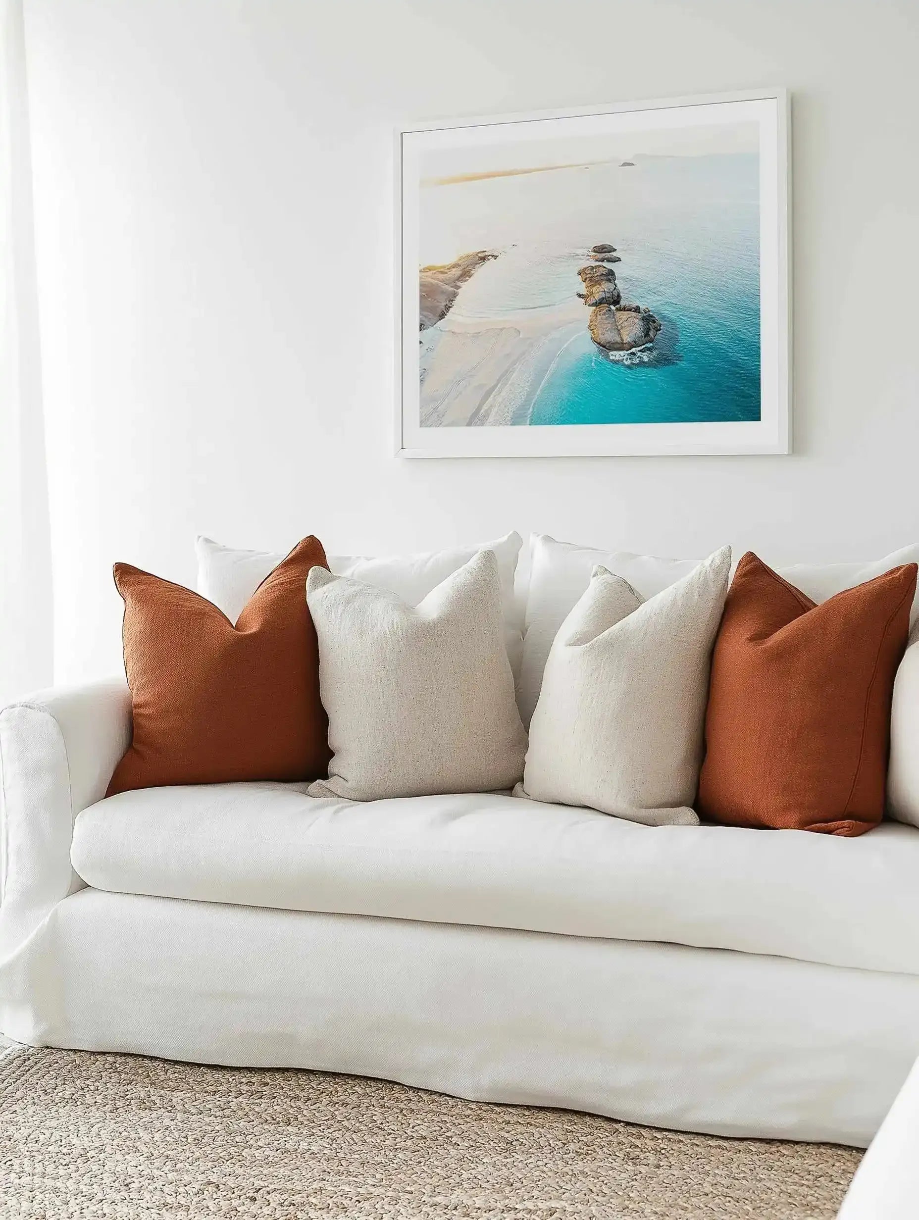 Sunrise over Wylie Bay, Esperance | Aerial Photo Wall Art Print from Olive et Oriel where you can shop wallpaper and artworks online