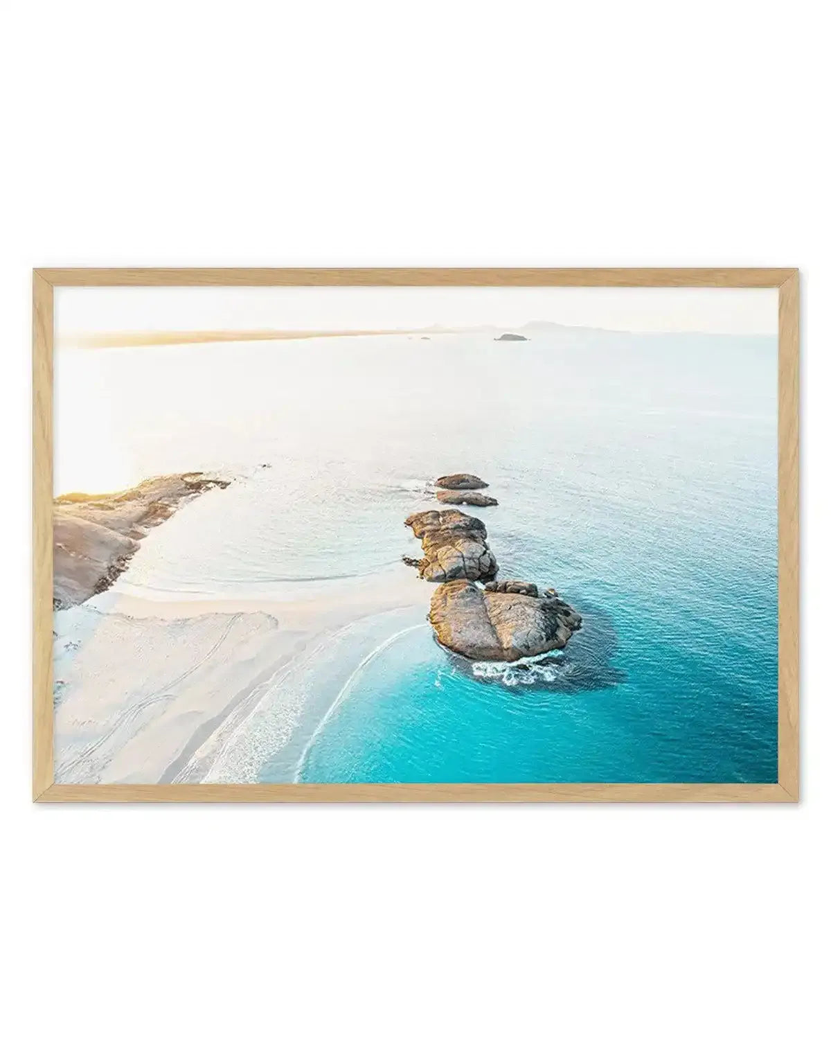 Sunrise over Wylie Bay, Esperance | Aerial Photo Wall Art Print from Olive et Oriel where you can shop wallpaper and artworks online
