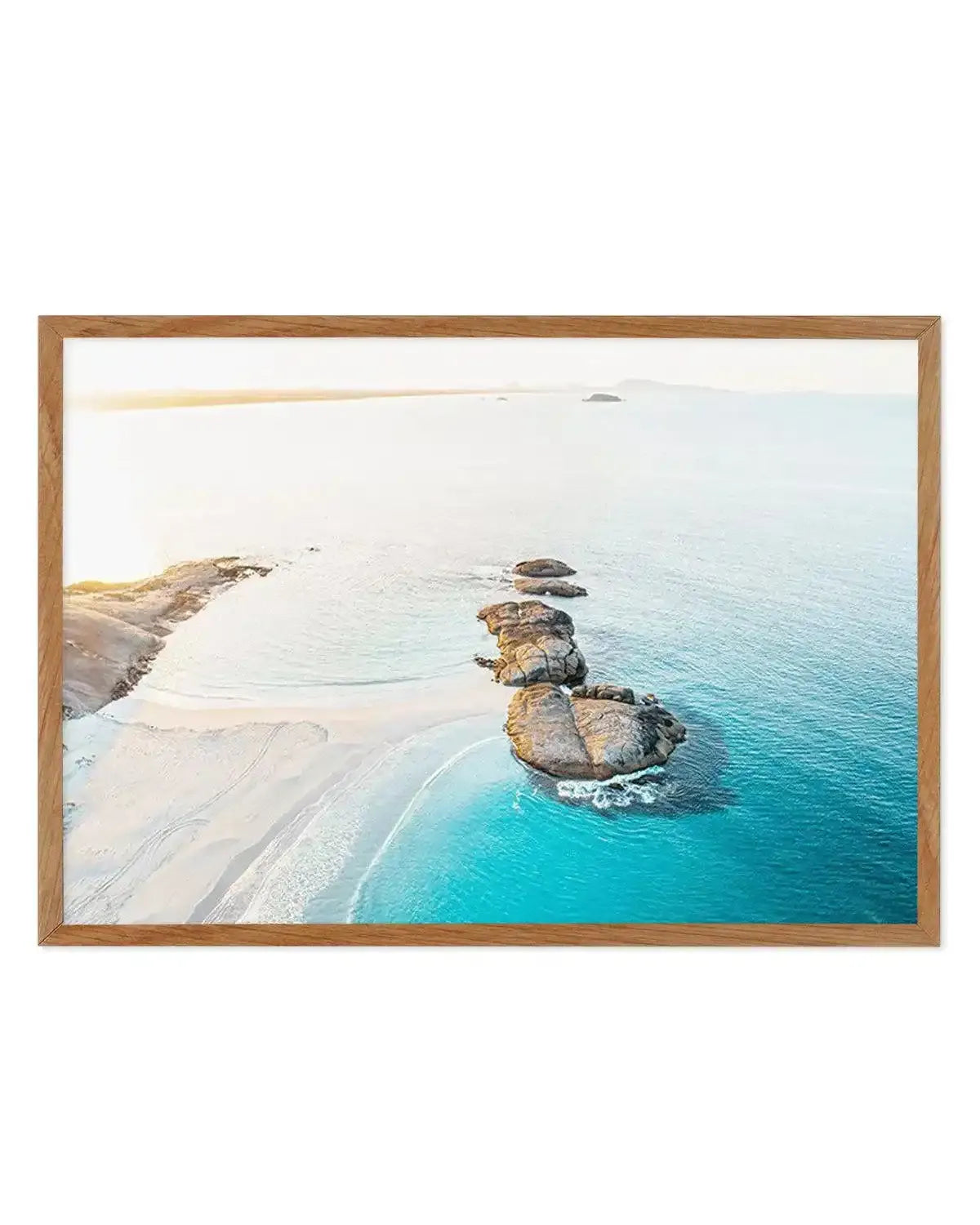 Sunrise over Wylie Bay, Esperance | Aerial Photo Wall Art Print from Olive et Oriel where you can shop wallpaper and artworks online