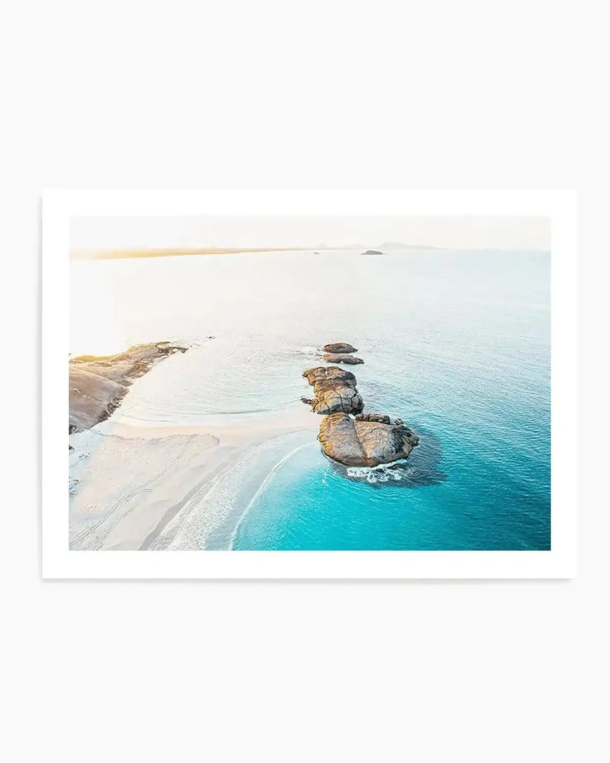 Sunrise over Wylie Bay, Esperance | Aerial Photo Wall Art Print from Olive et Oriel where you can shop wallpaper and artworks online