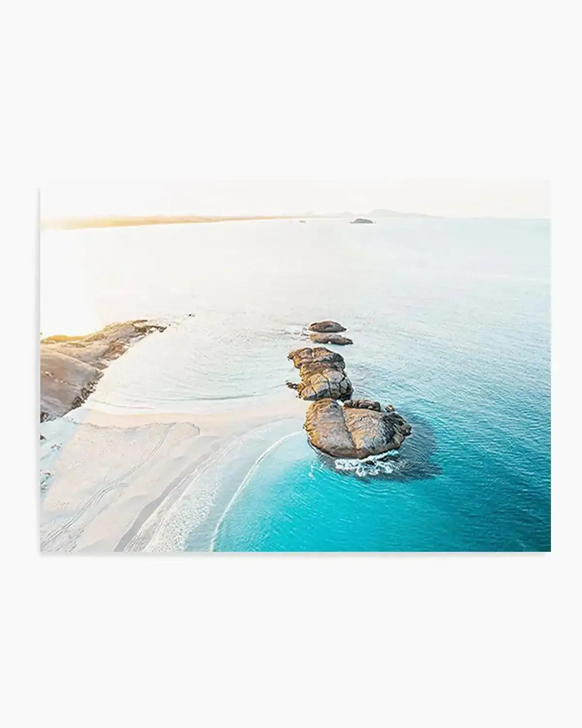 Sunrise over Wylie Bay, Esperance | Aerial Photo Wall Art Print from Olive et Oriel where you can shop wallpaper and artworks online