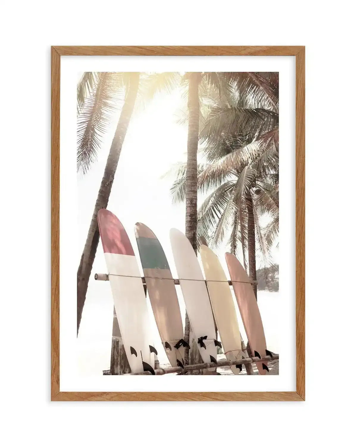 Sunset Beach | Hawaii Art Print-PRINT-Olive et Oriel-Olive et Oriel-50x70 cm | 19.6" x 27.5"-Walnut-With White Border-Buy-Australian-Art-Prints-Online-with-Olive-et-Oriel-Your-Artwork-Specialists-Austrailia-Decorate-With-Coastal-Photo-Wall-Art-Prints-From-Our-Beach-House-Artwork-Collection-Fine-Poster-and-Framed-Artwork