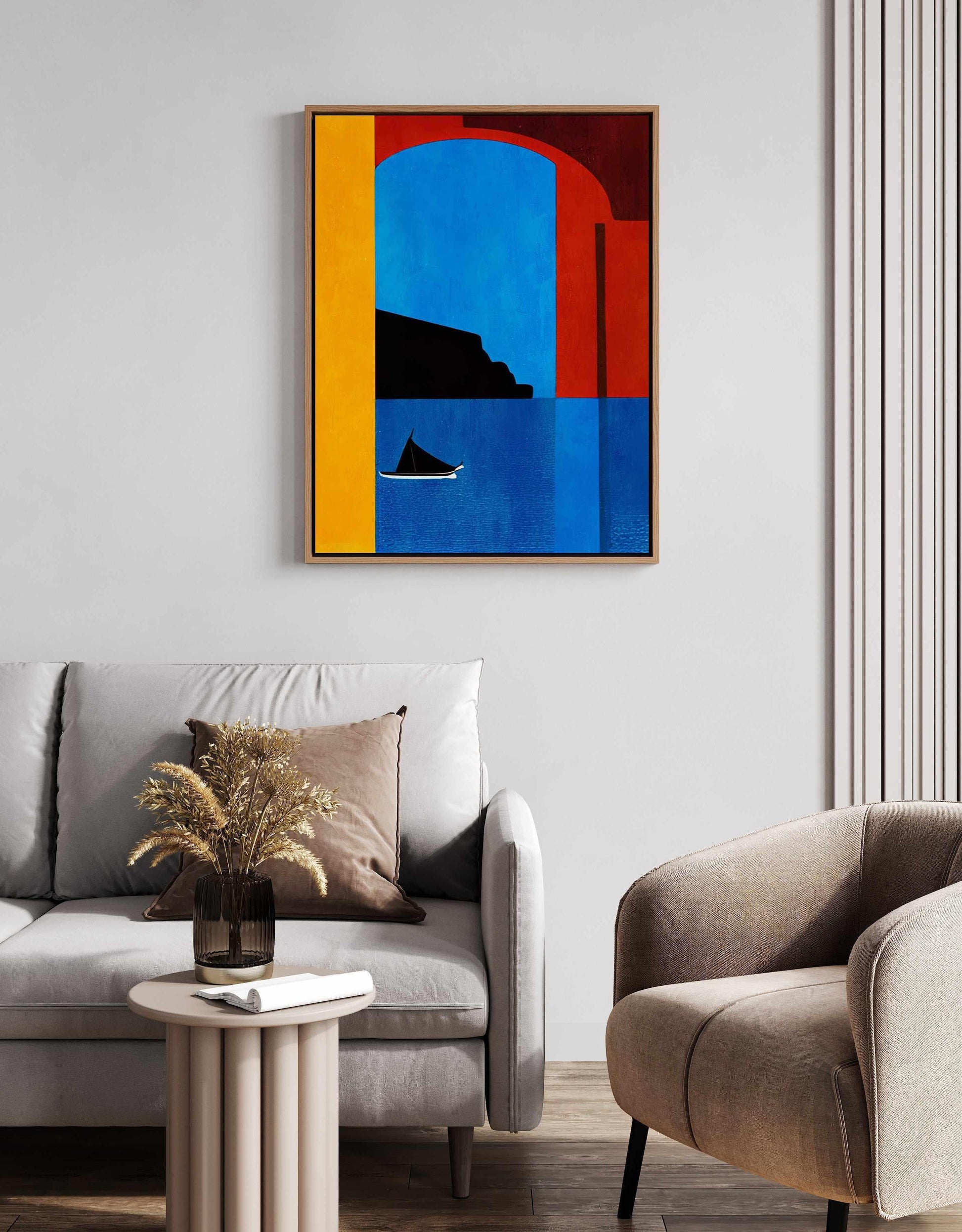 Sunset Cruise In Italy By Bo Anderson | Framed Canvas Art Print from Olive et Oriel where you can shop wallpaper and artworks online