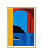 Sunset Cruise In Italy By Bo Anderson | Framed Canvas Art Print