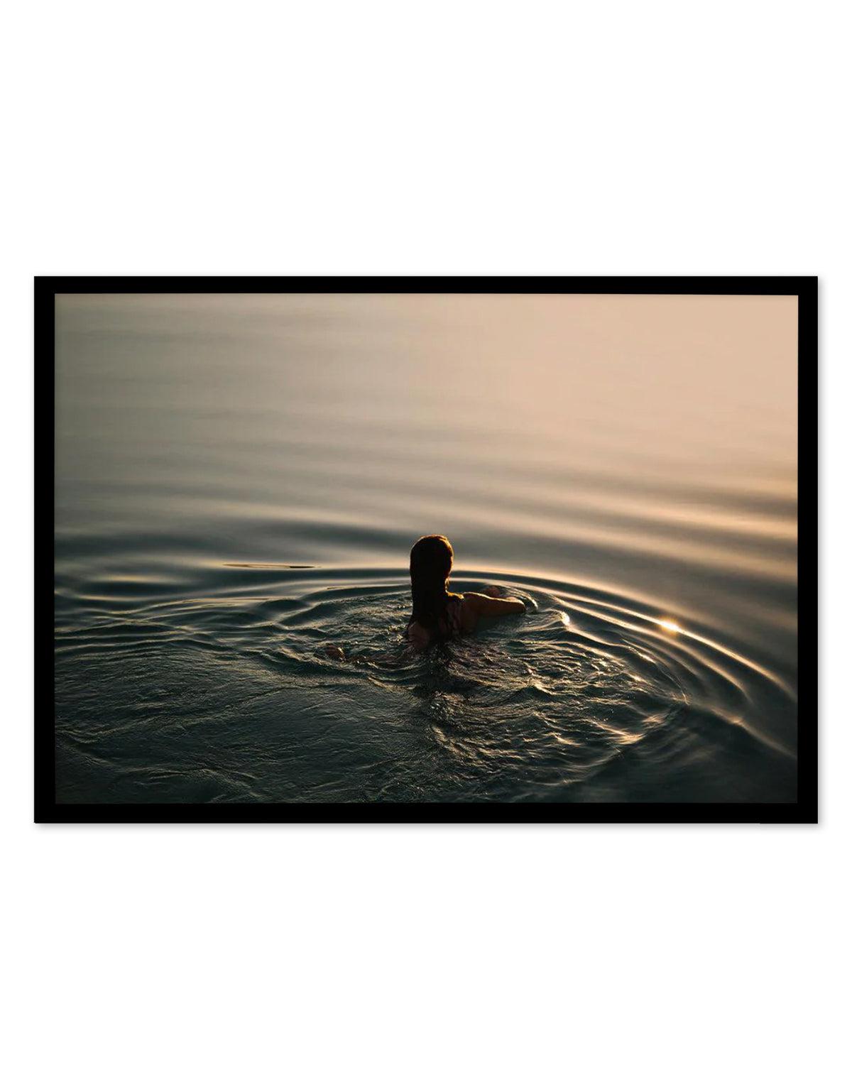 Sunset Swims by Jovani Demetrie Art Print