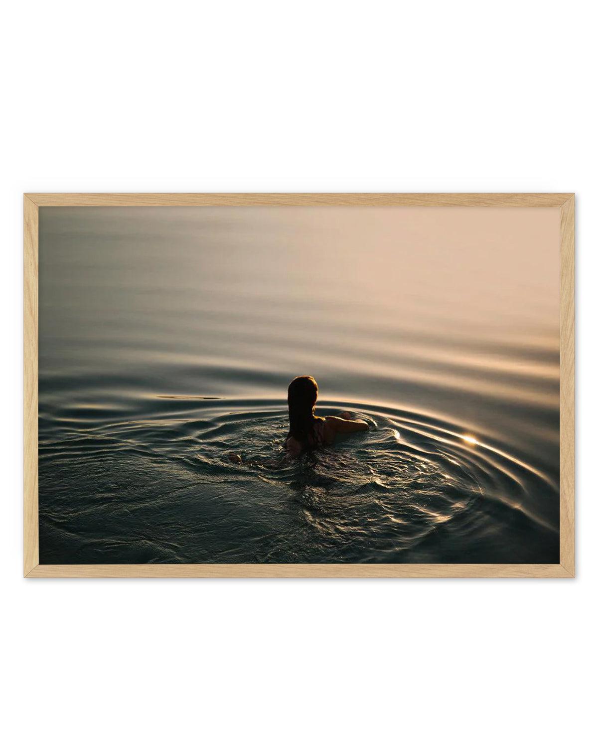 Sunset Swims by Jovani Demetrie Art Print