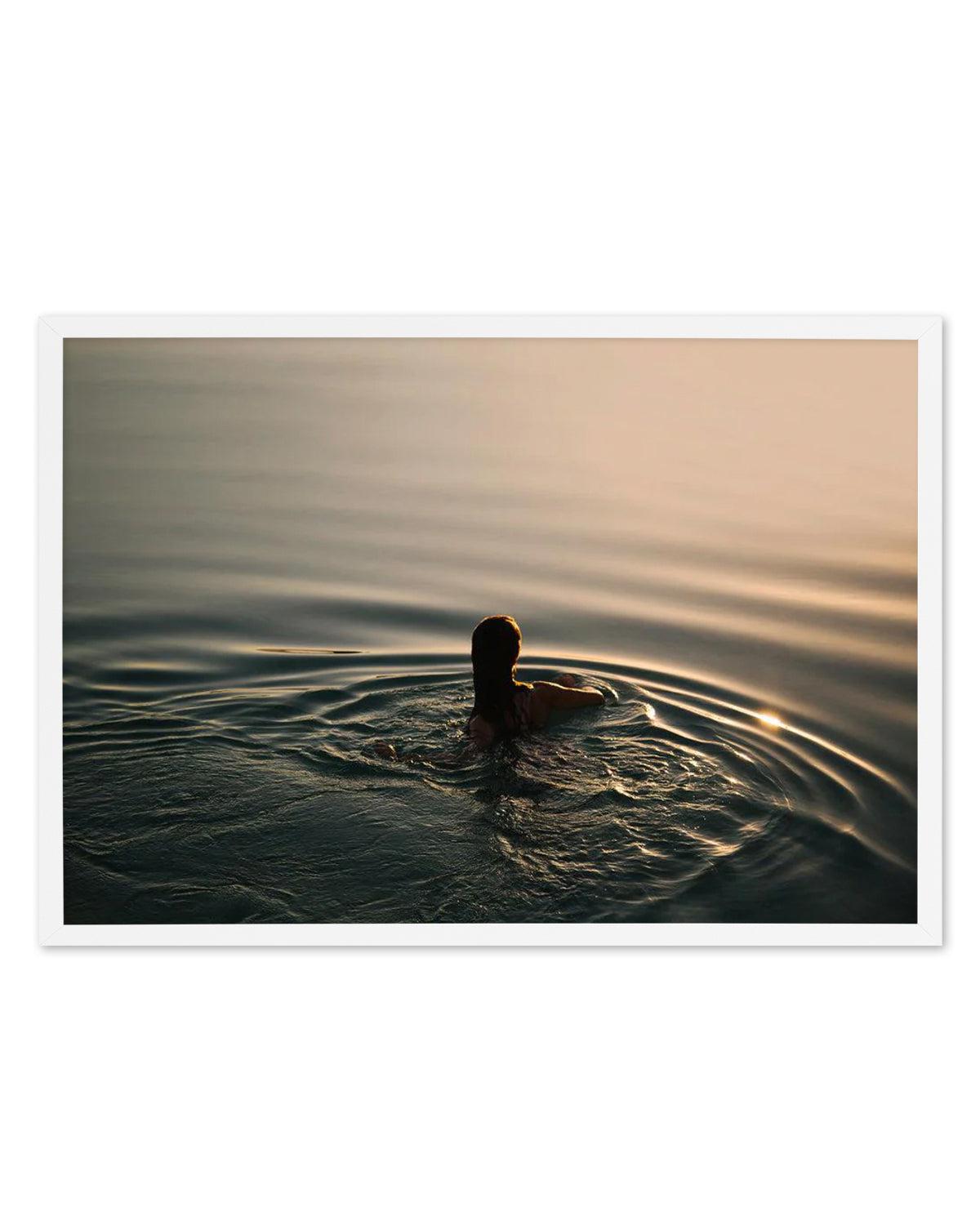 Sunset Swims by Jovani Demetrie Art Print