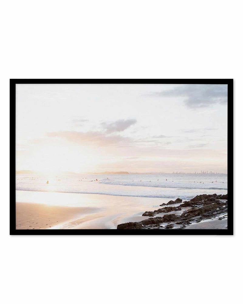 Sunset at Snapper Rocks, QLD Art Print