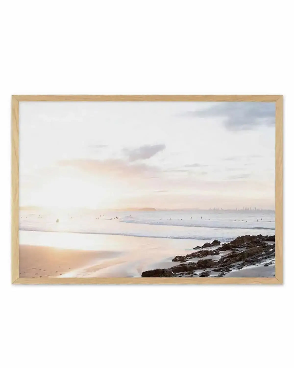 Sunset at Snapper Rocks, QLD Art Print from Olive et Oriel where you can shop wallpaper and artworks online