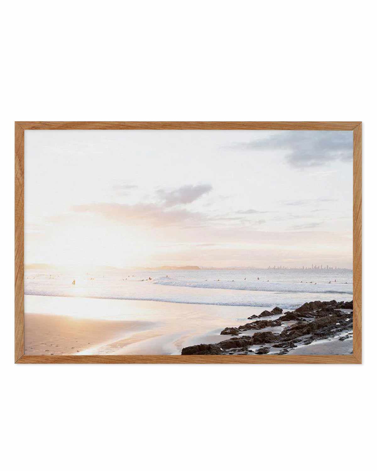 Sunset at Snapper Rocks, QLD Art Print