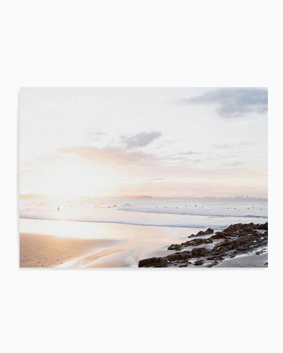 Sunset at Snapper Rocks, QLD Art Print