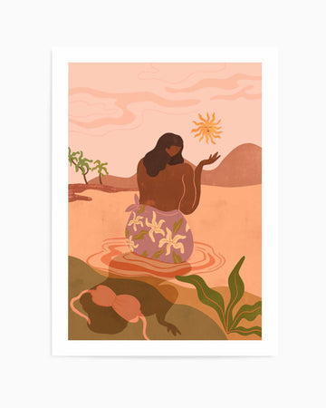 Sunset by Arty Guava | Art Print from Olive et Oriel where you can shop wallpaper and artworks online