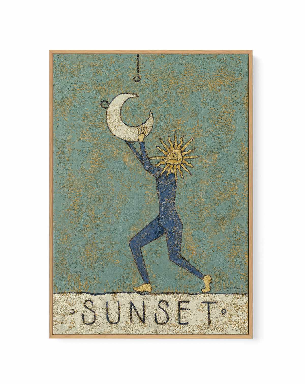 Sunset by Julie Celina | Framed Canvas Art Print