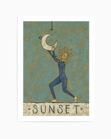 Sunset by Julie Celina | Art Print from Olive et Oriel where you can shop wallpaper and artworks online