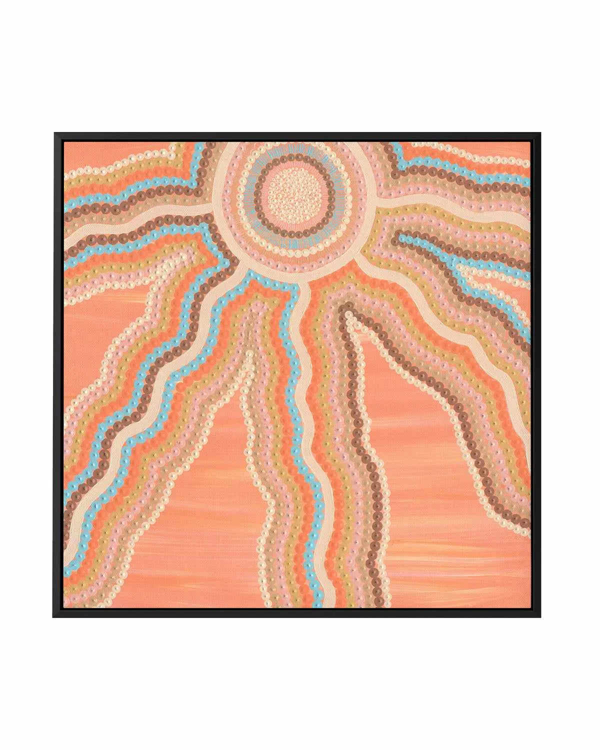 Sunsets by Karissa Undy | Framed Canvas Art Print from Olive et Oriel where you can shop wallpaper and artworks online