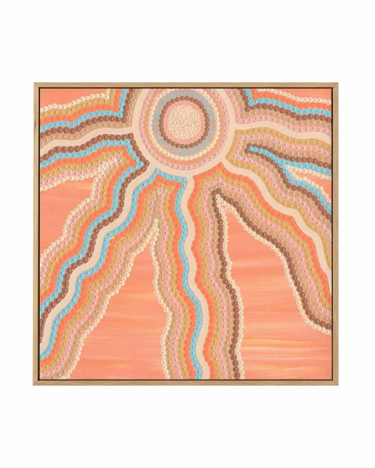 Sunsets by Karissa Undy | Framed Canvas Art Print from Olive et Oriel where you can shop wallpaper and artworks online