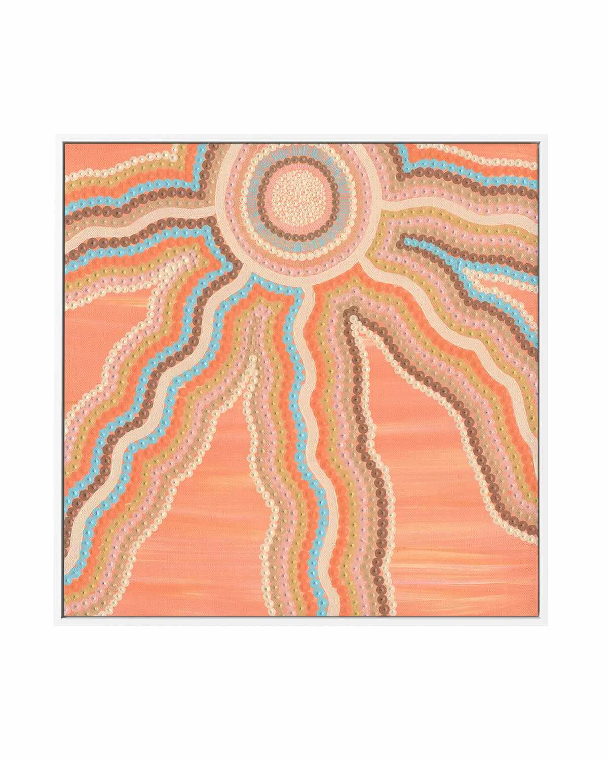 Sunsets by Karissa Undy | Framed Canvas Art Print from Olive et Oriel where you can shop wallpaper and artworks online