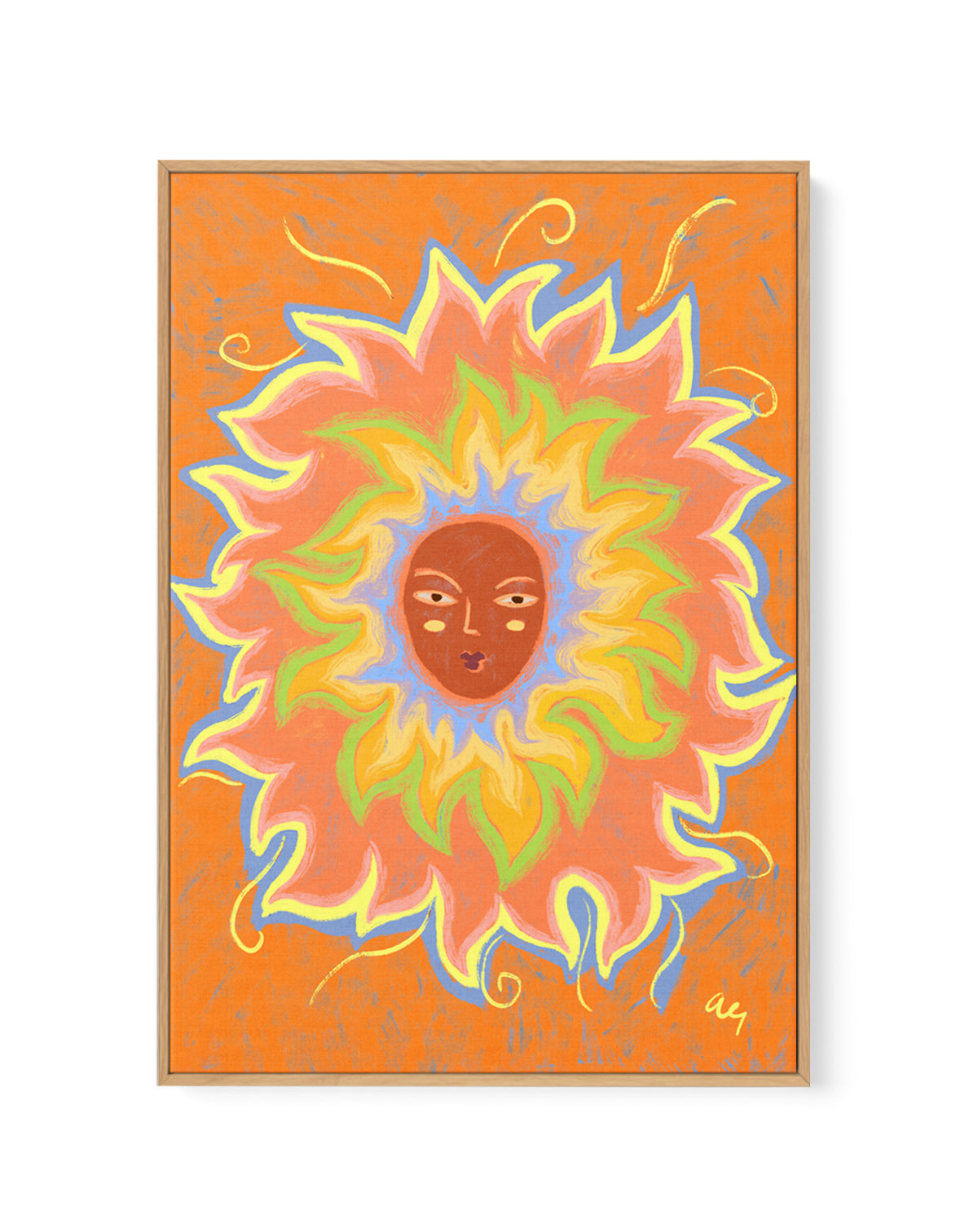 Sunshine by Arty Guava | Framed Canvas Art Print