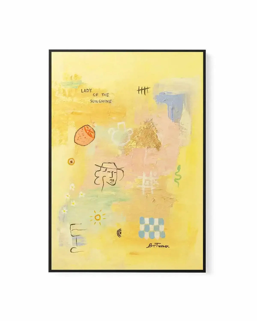 Sunshine by Britney Turner | Framed Canvas Art Print from Olive et Oriel where you can shop wallpaper and artworks online