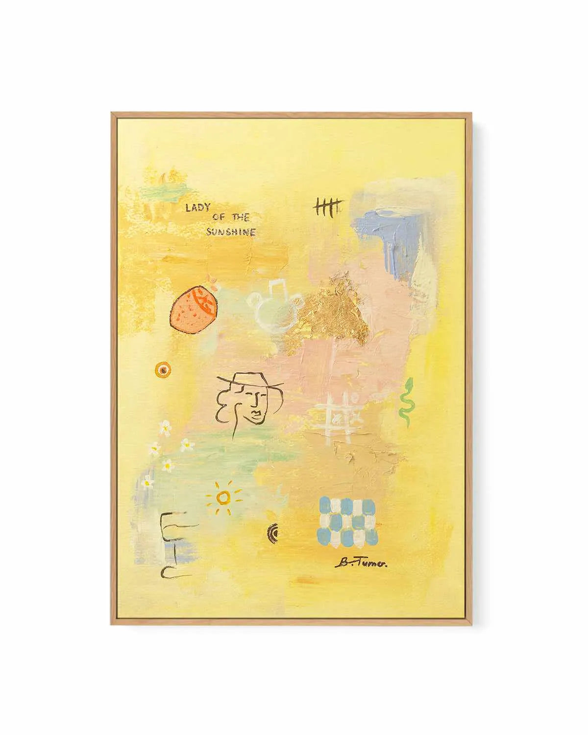 Sunshine by Britney Turner | Framed Canvas Art Print from Olive et Oriel where you can shop wallpaper and artworks online