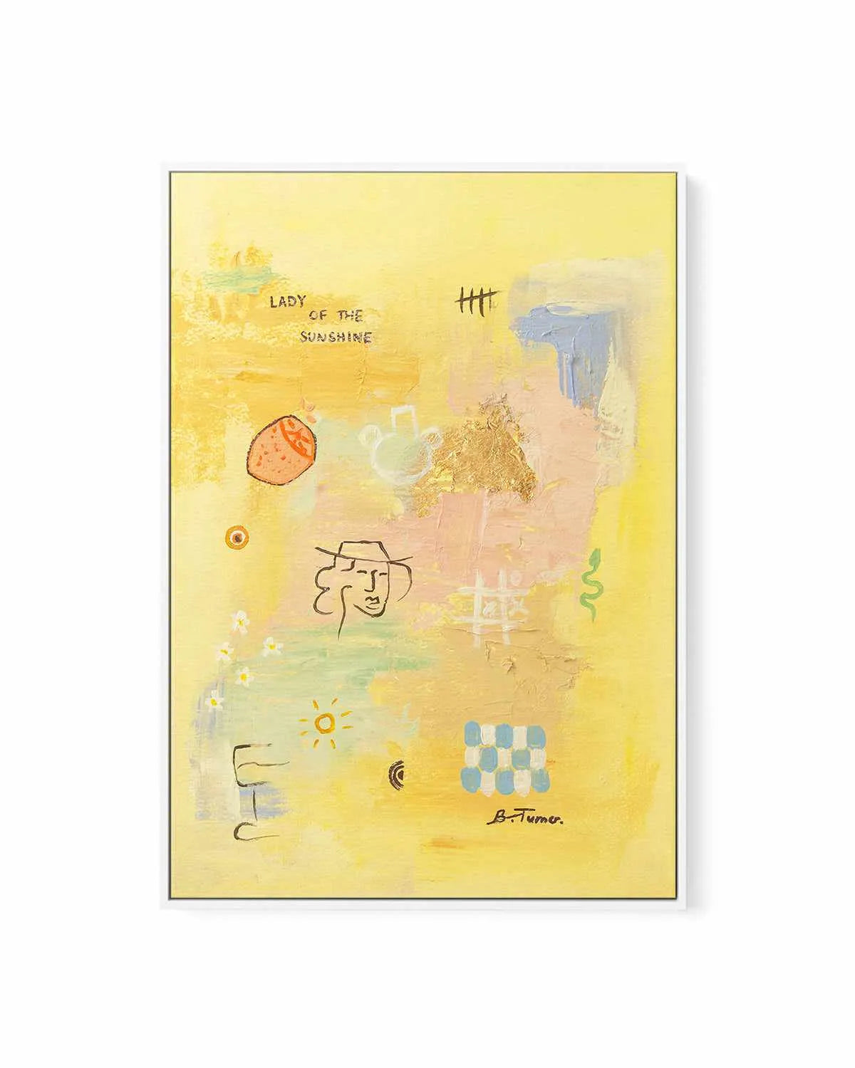Sunshine by Britney Turner | Framed Canvas Art Print from Olive et Oriel where you can shop wallpaper and artworks online
