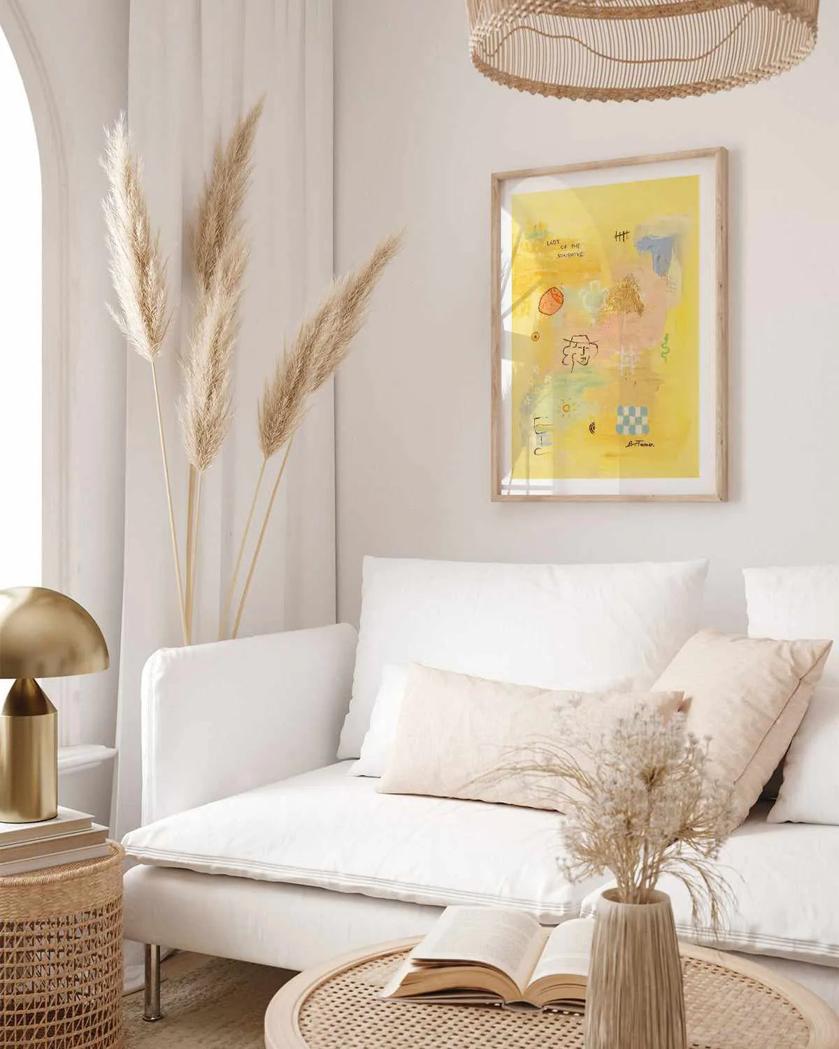 Sunshine by Britney Turner Art Print from Olive et Oriel where you can shop wallpaper and artworks online