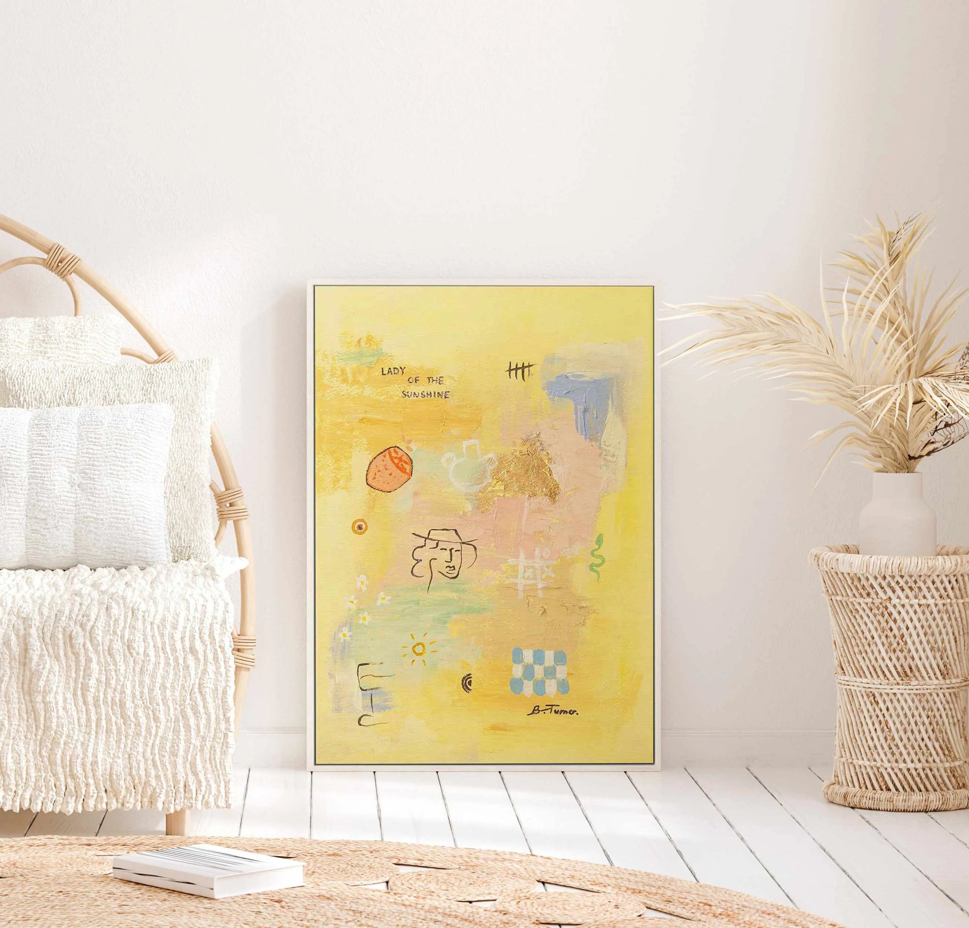 Sunshine by Britney Turner | Framed Canvas Art Print from Olive et Oriel where you can shop wallpaper and artworks online