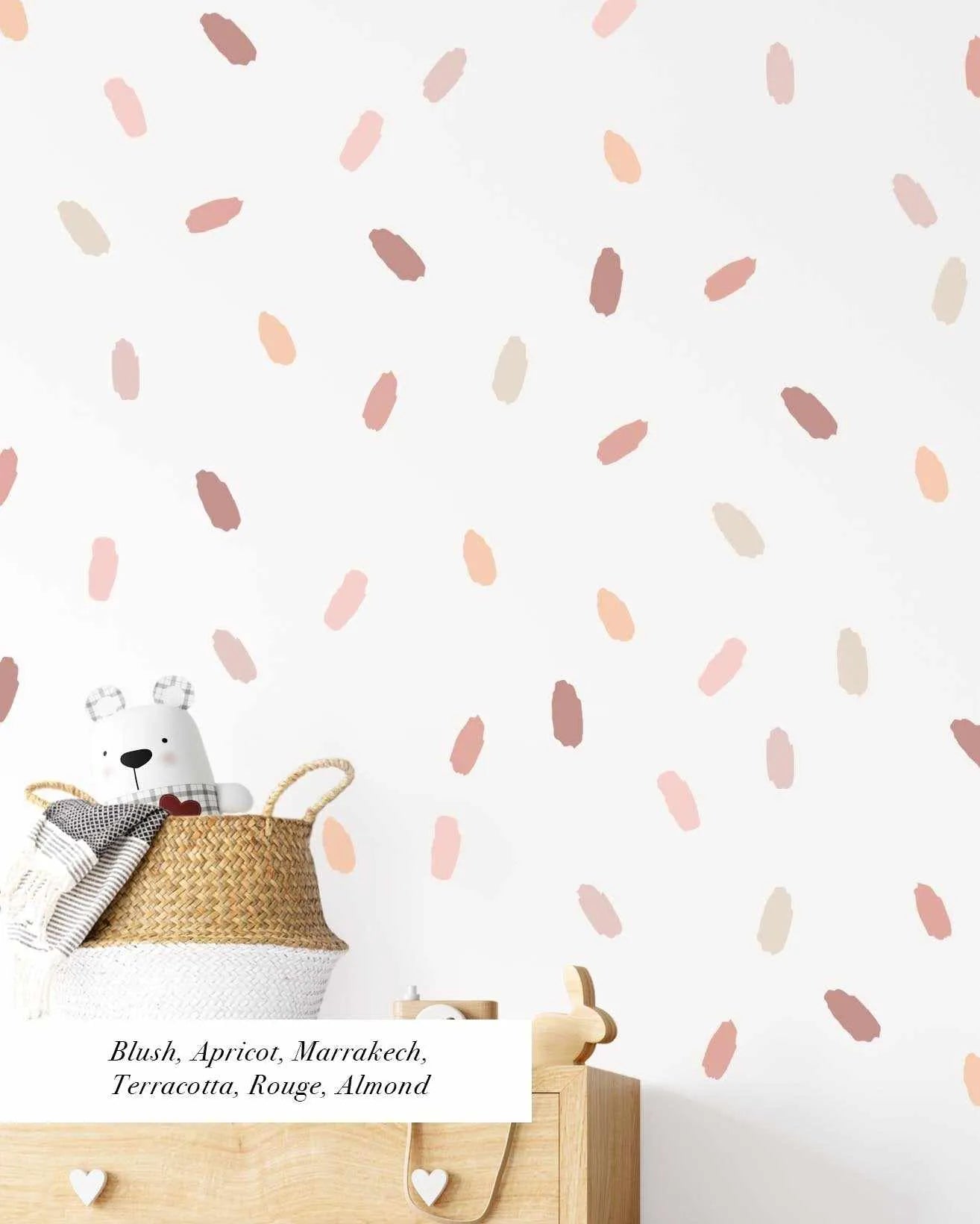 Super Fun Dots Decal Set | Custom Colours-Decals-Olive et Oriel-Decorate your kids bedroom wall decor with removable wall decals, these fabric kids decals are a great way to add colour and update your children's bedroom. Available as girls wall decals or boys wall decals, there are also nursery decals.