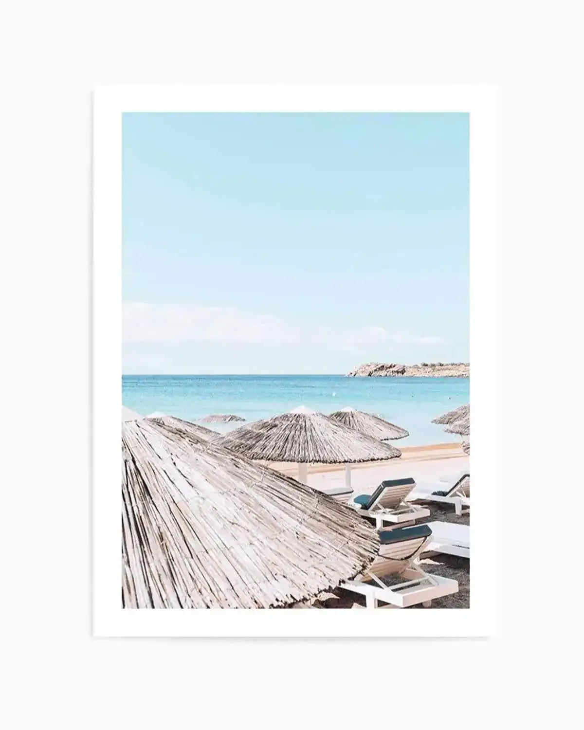Super Paradise Beach | Mykonos PT Art Print from Olive et Oriel where you can shop wallpaper and artworks online