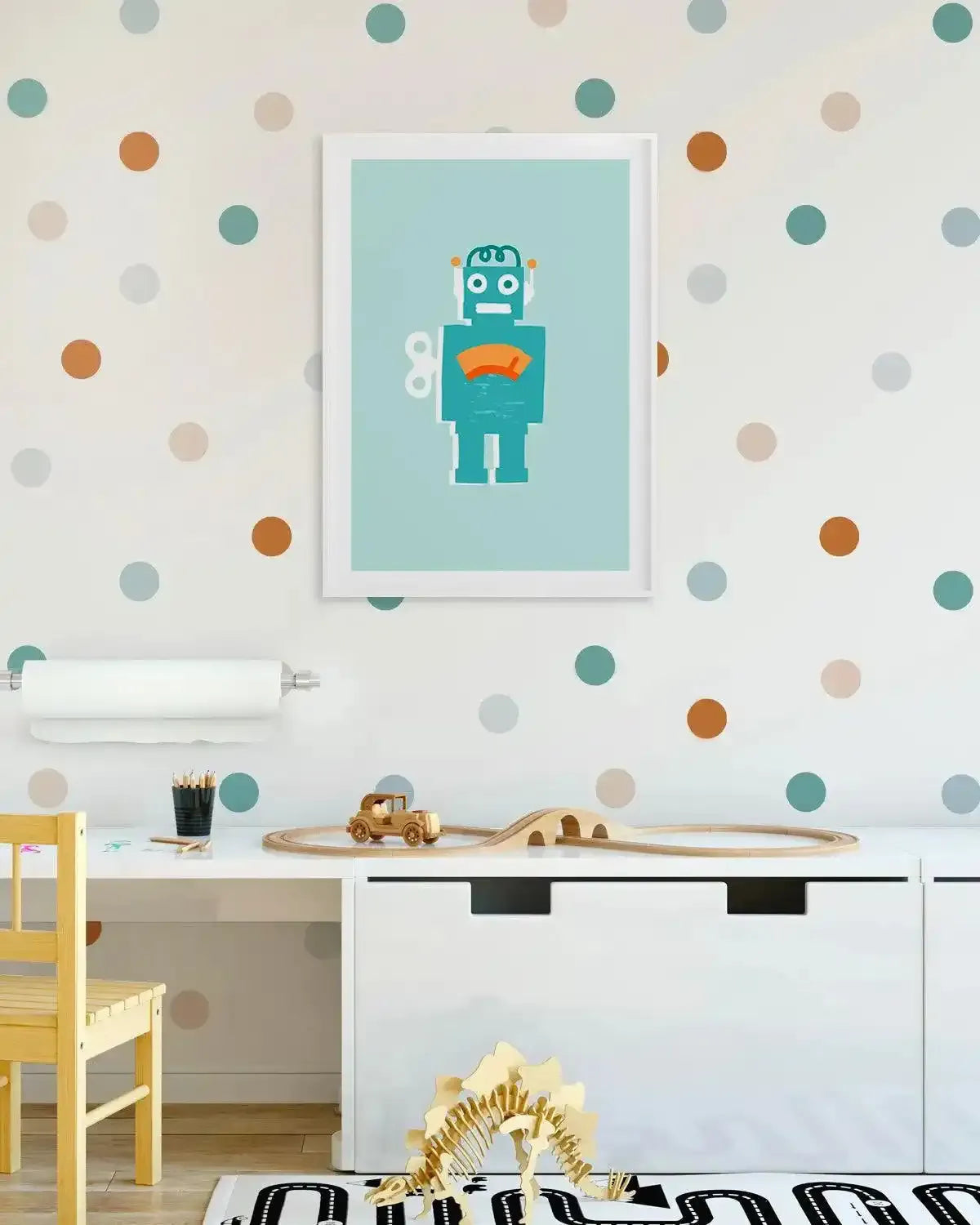 Super Robot Art Print-PRINT-Olive et Oriel-Olive et Oriel-Buy-Australian-Art-Prints-Online-with-Olive-et-Oriel-Your-Artwork-Specialists-Austrailia-Decorate-With-Coastal-Photo-Wall-Art-Prints-From-Our-Beach-House-Artwork-Collection-Fine-Poster-and-Framed-Artwork