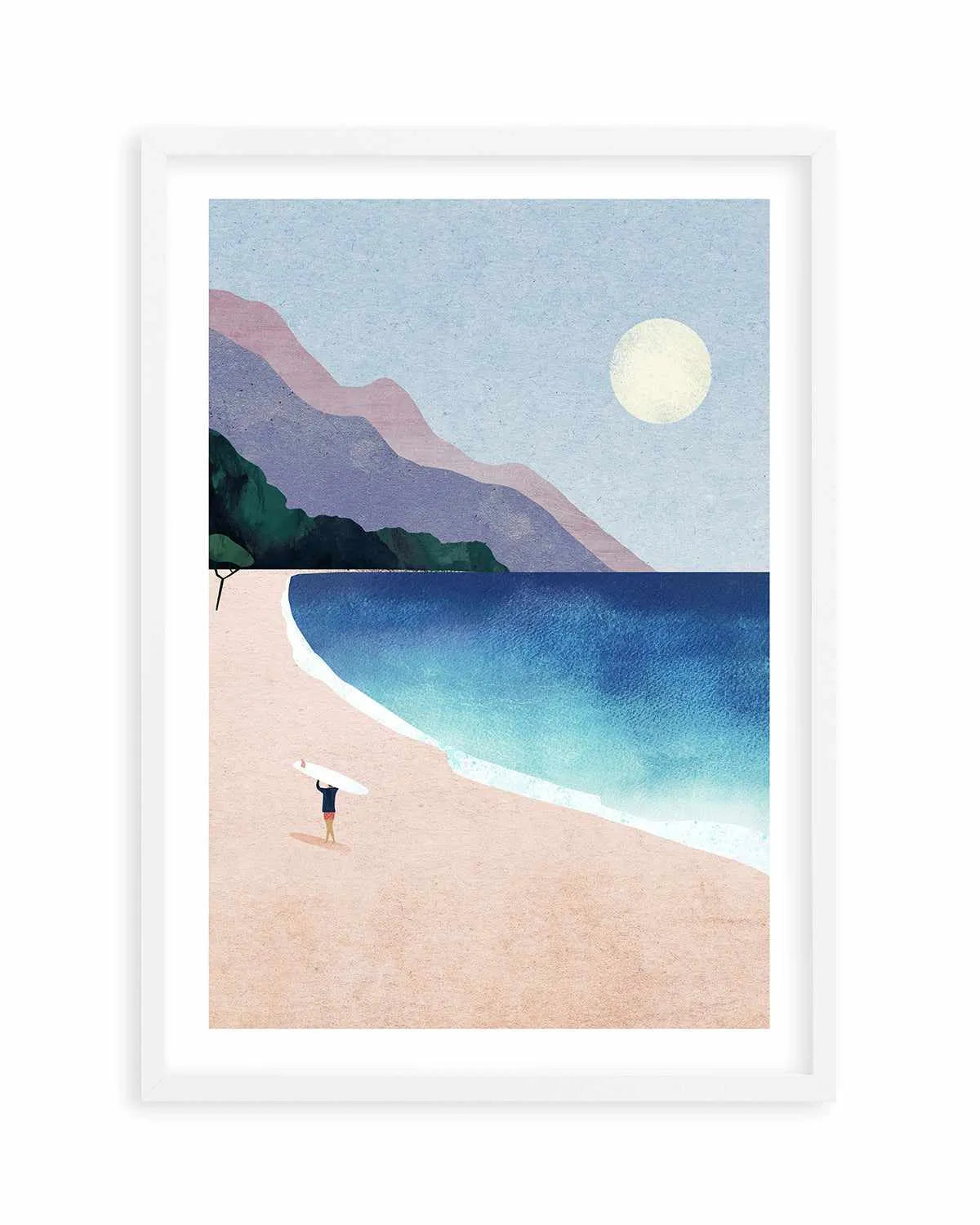 Surf Beach by Henry Rivers Art Print from Olive et Oriel where you can shop wallpaper and artworks online