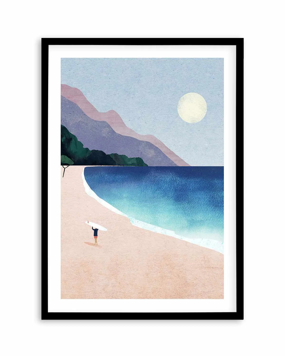 Surf Beach by Henry Rivers Art Print from Olive et Oriel where you can shop wallpaper and artworks online