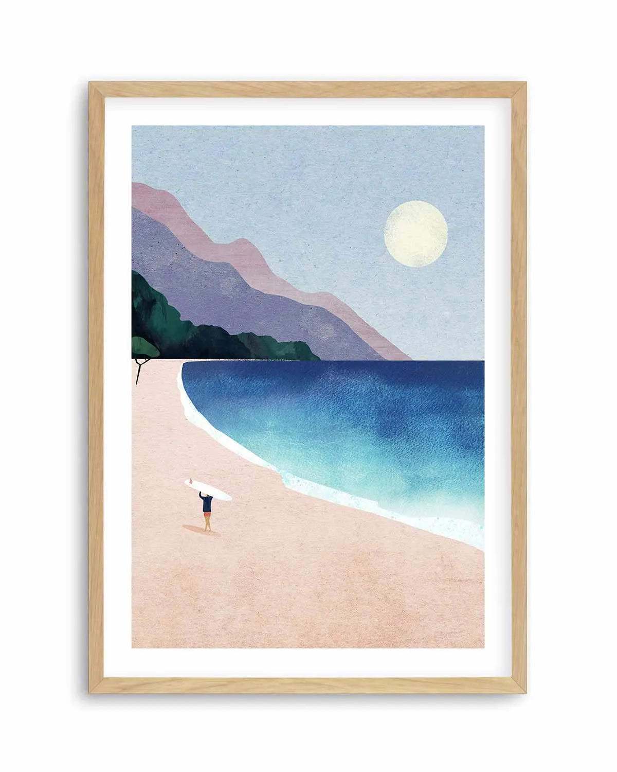 Surf Beach by Henry Rivers Art Print from Olive et Oriel where you can shop wallpaper and artworks online