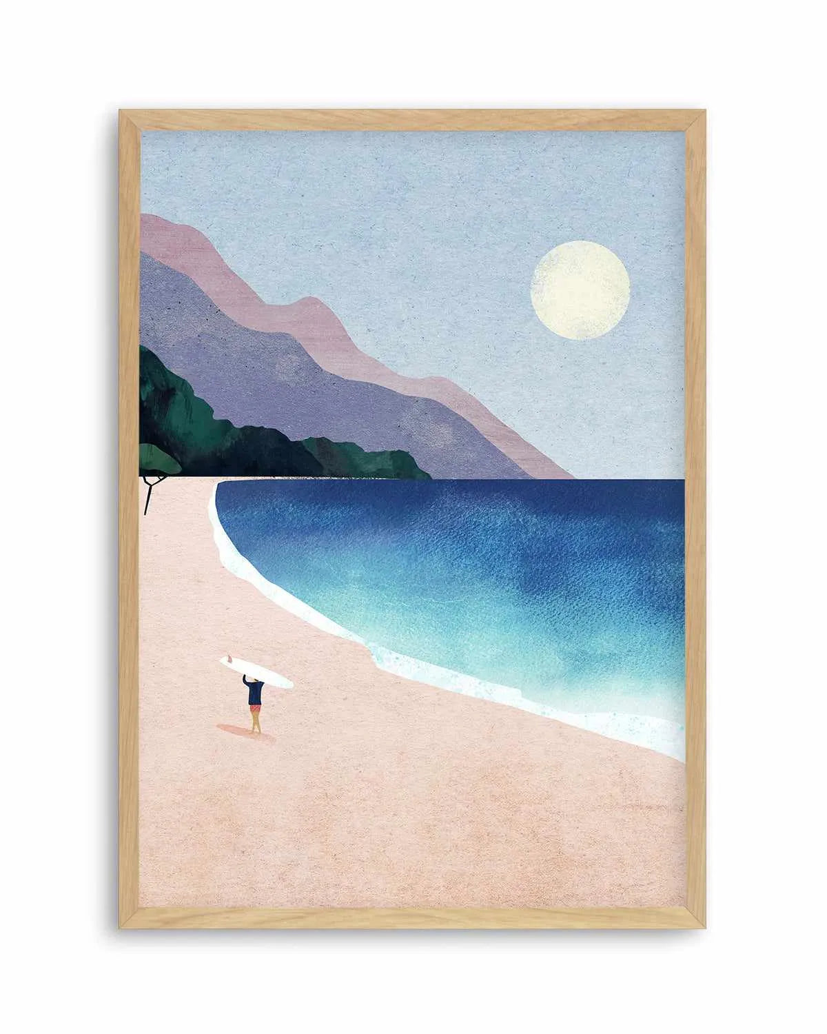 Surf Beach by Henry Rivers Art Print from Olive et Oriel where you can shop wallpaper and artworks online