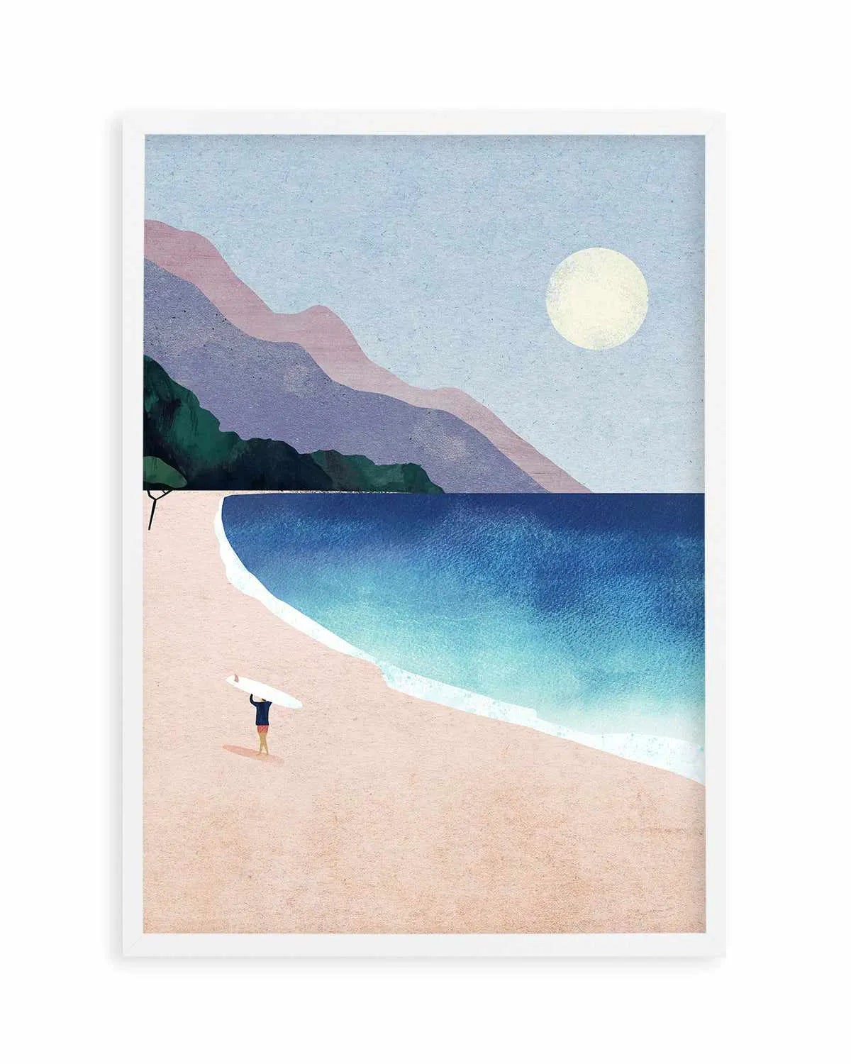 Surf Beach by Henry Rivers Art Print from Olive et Oriel where you can shop wallpaper and artworks online