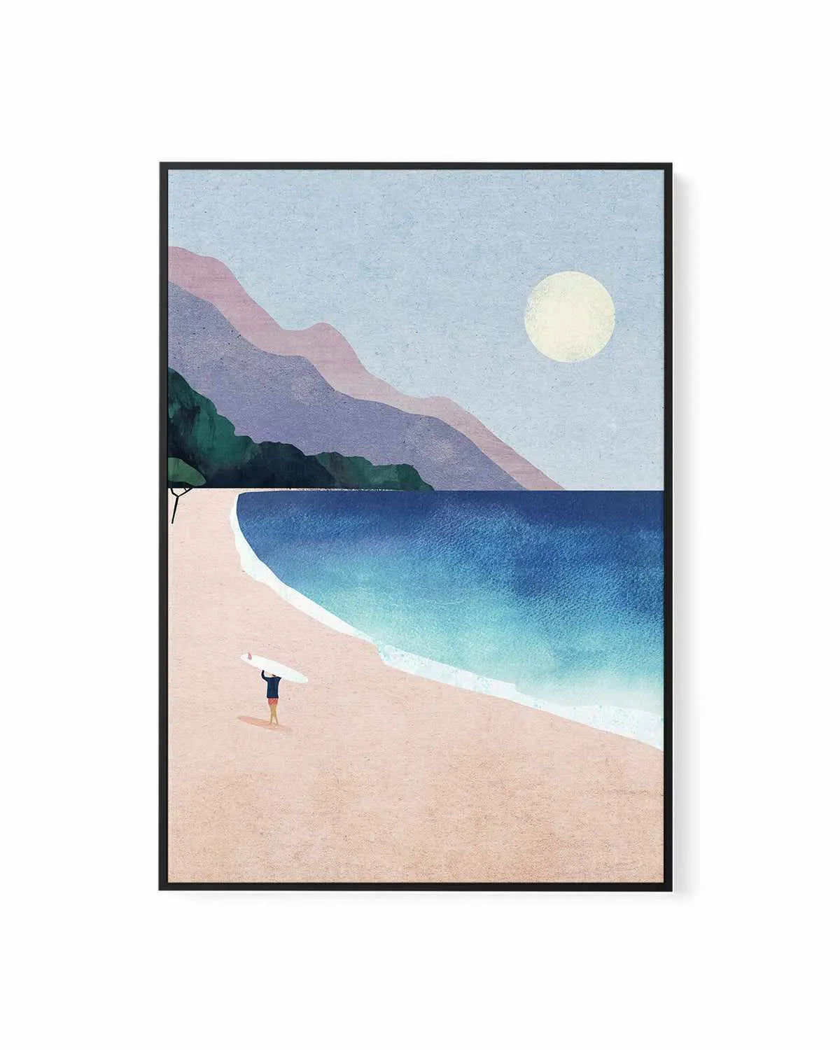 Surf Beach by Henry Rivers | Framed Canvas Art Print from Olive et Oriel where you can shop wallpaper and artworks online