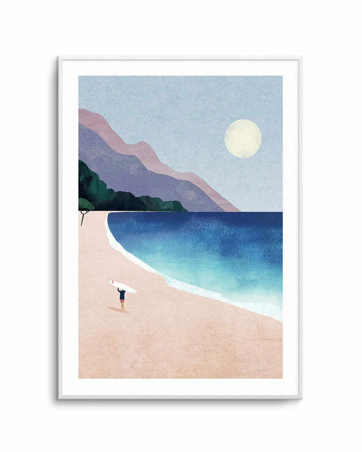 Surf Beach by Henry Rivers Art Print from Olive et Oriel where you can shop wallpaper and artworks online