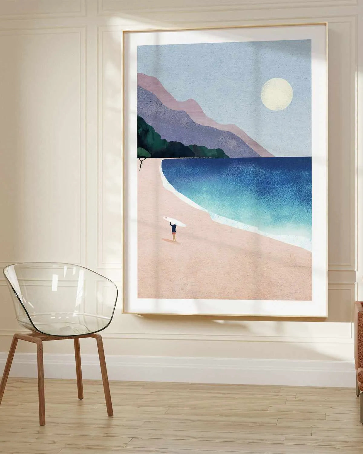 Surf Beach by Henry Rivers Art Print from Olive et Oriel where you can shop wallpaper and artworks online