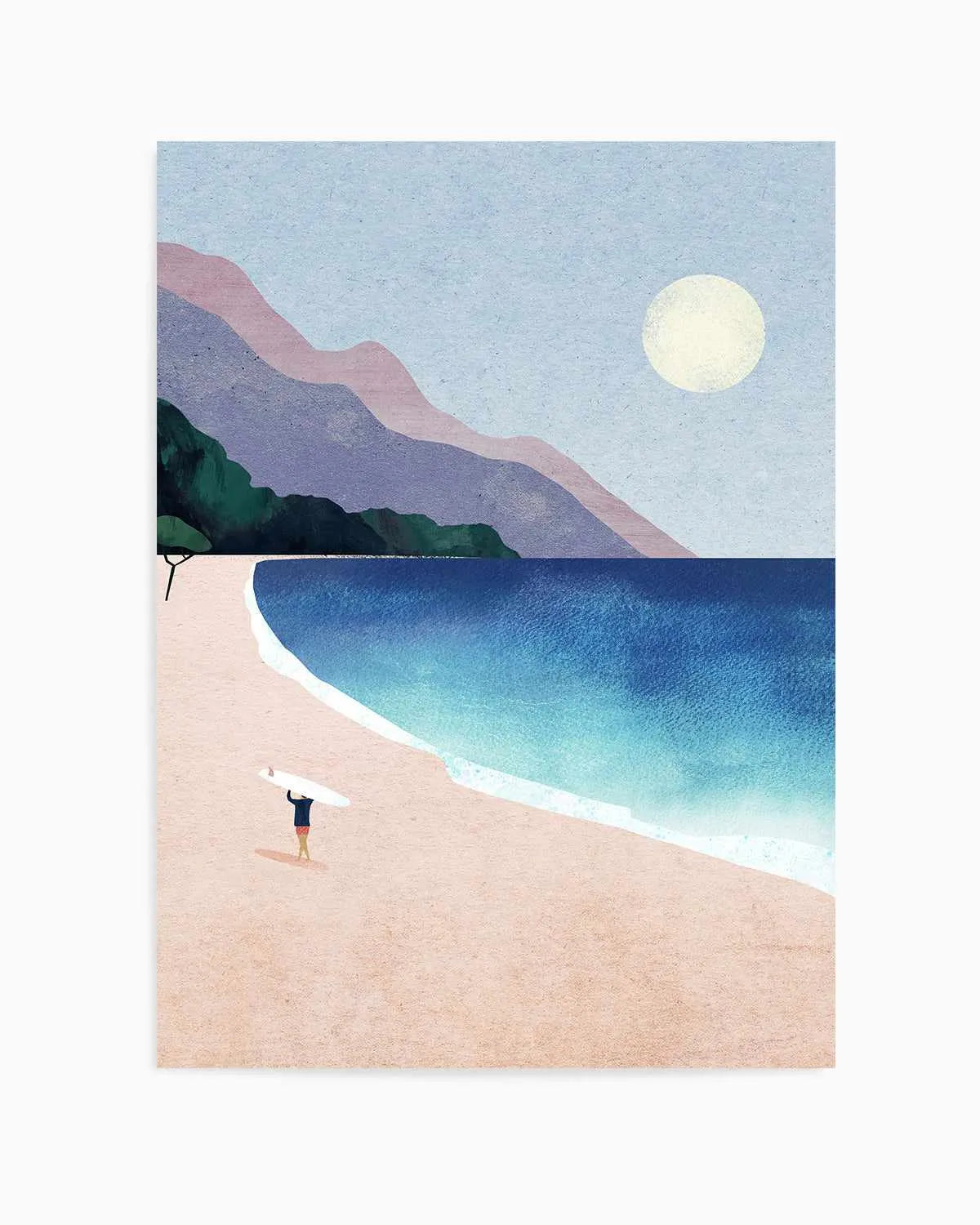 Surf Beach by Henry Rivers Art Print from Olive et Oriel where you can shop wallpaper and artworks online