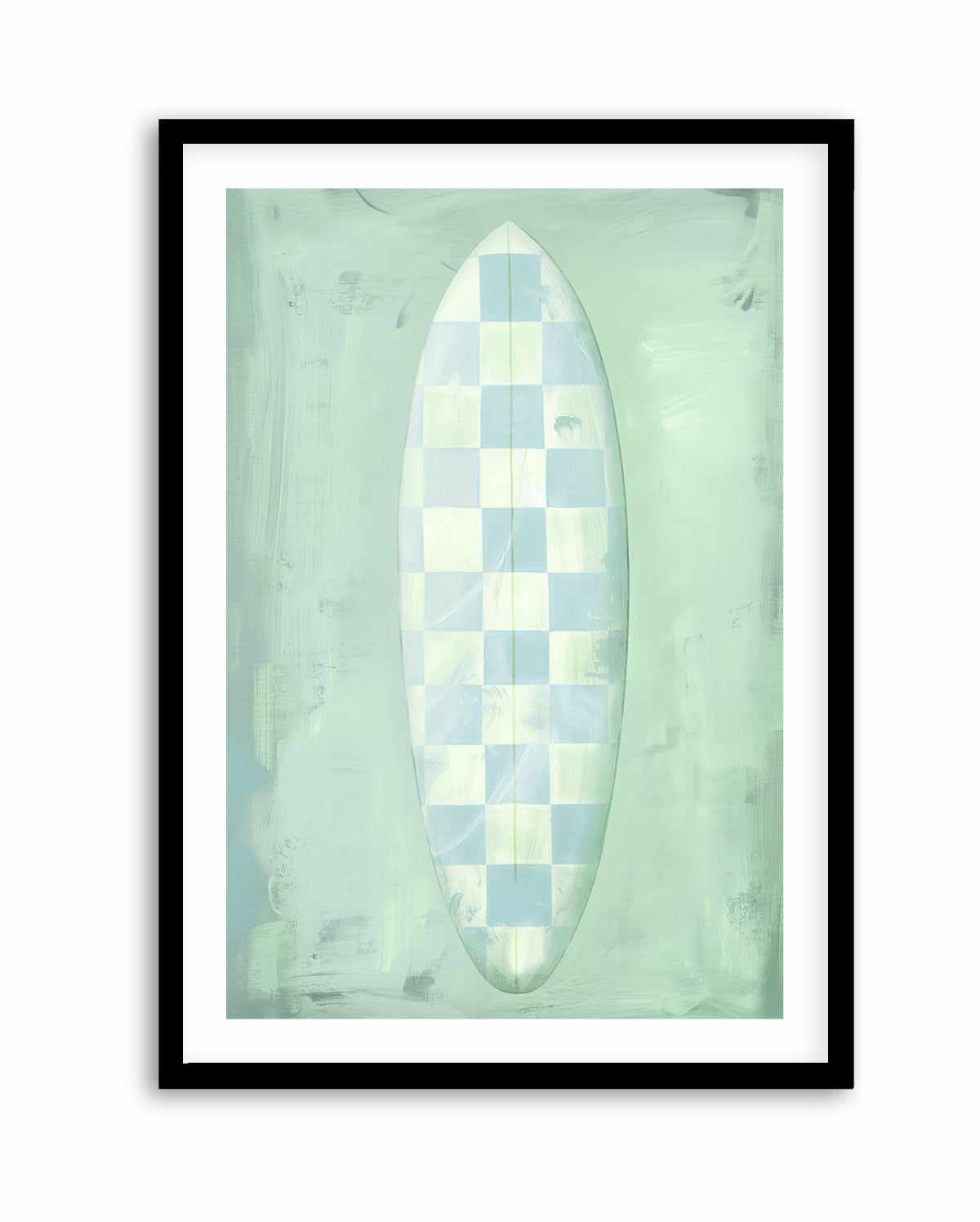 Surf Board Checkers | Art Print