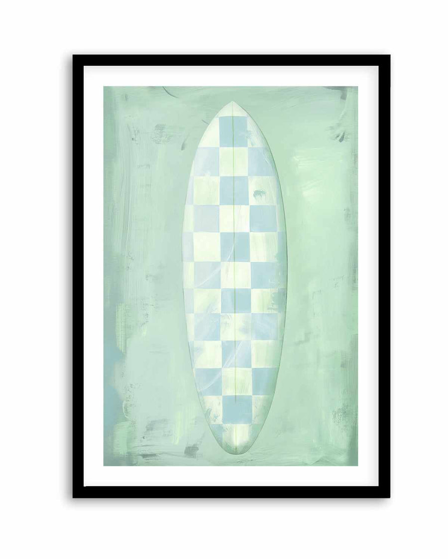 Surf Board Checkers | Art Print from Olive et Oriel where you can shop wallpaper and artworks online