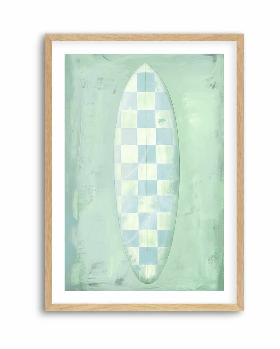 Surf Board Checkers | Art Print from Olive et Oriel where you can shop wallpaper and artworks online