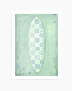 Surf Board Checkers | Art Print