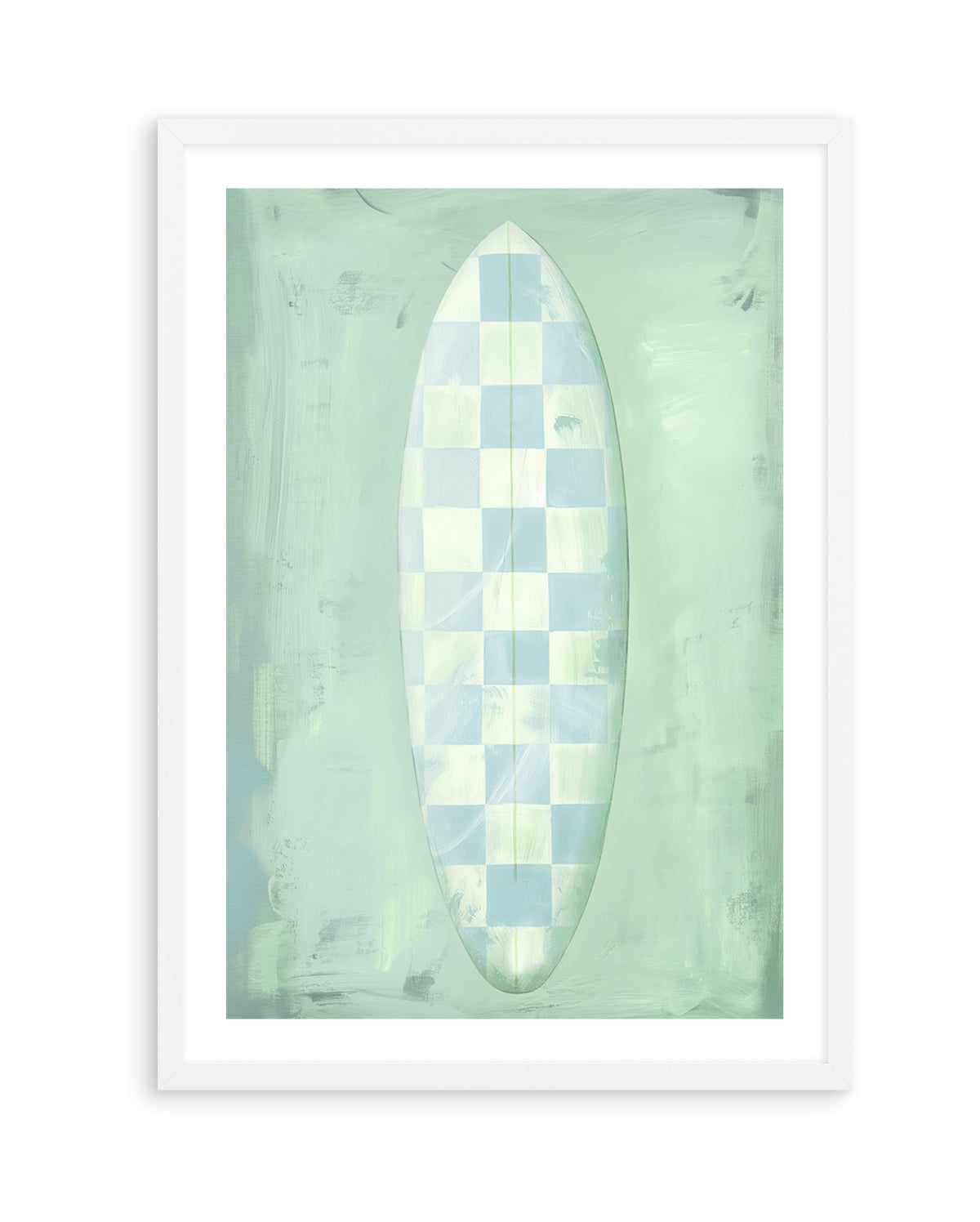 Surf Board Checkers | Art Print