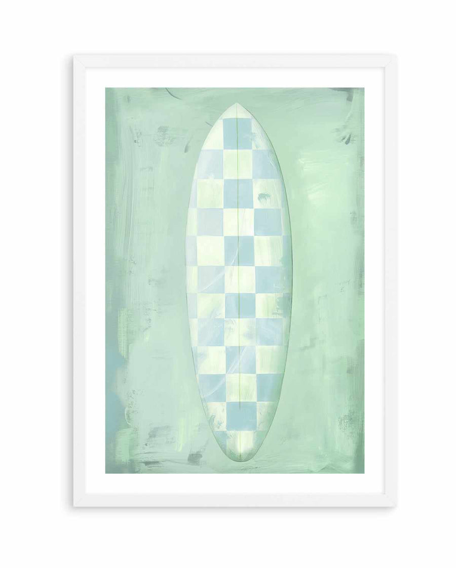 Surf Board Checkers | Art Print from Olive et Oriel where you can shop wallpaper and artworks online