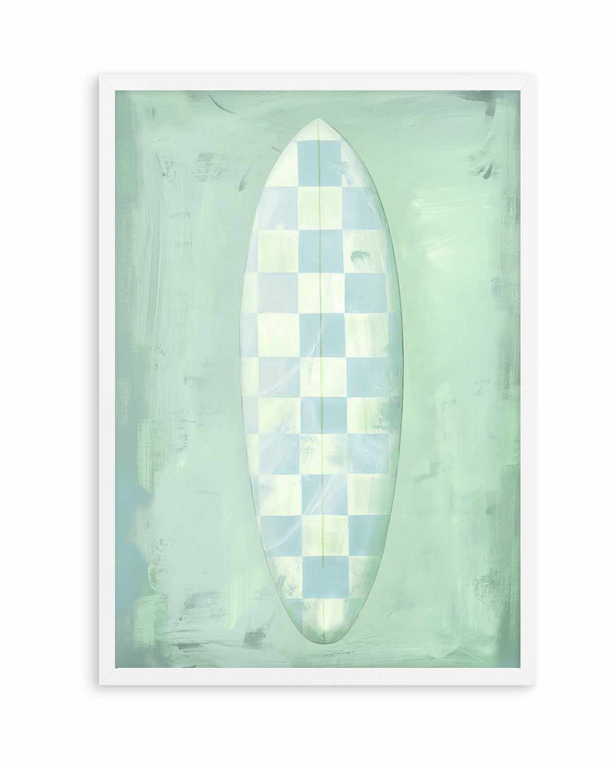 Surf Board Checkers | Art Print from Olive et Oriel where you can shop wallpaper and artworks online