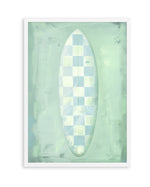 Surf Board Checkers | Art Print