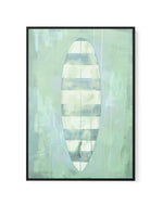 Surf Board Stripes | Framed Canvas Art Print