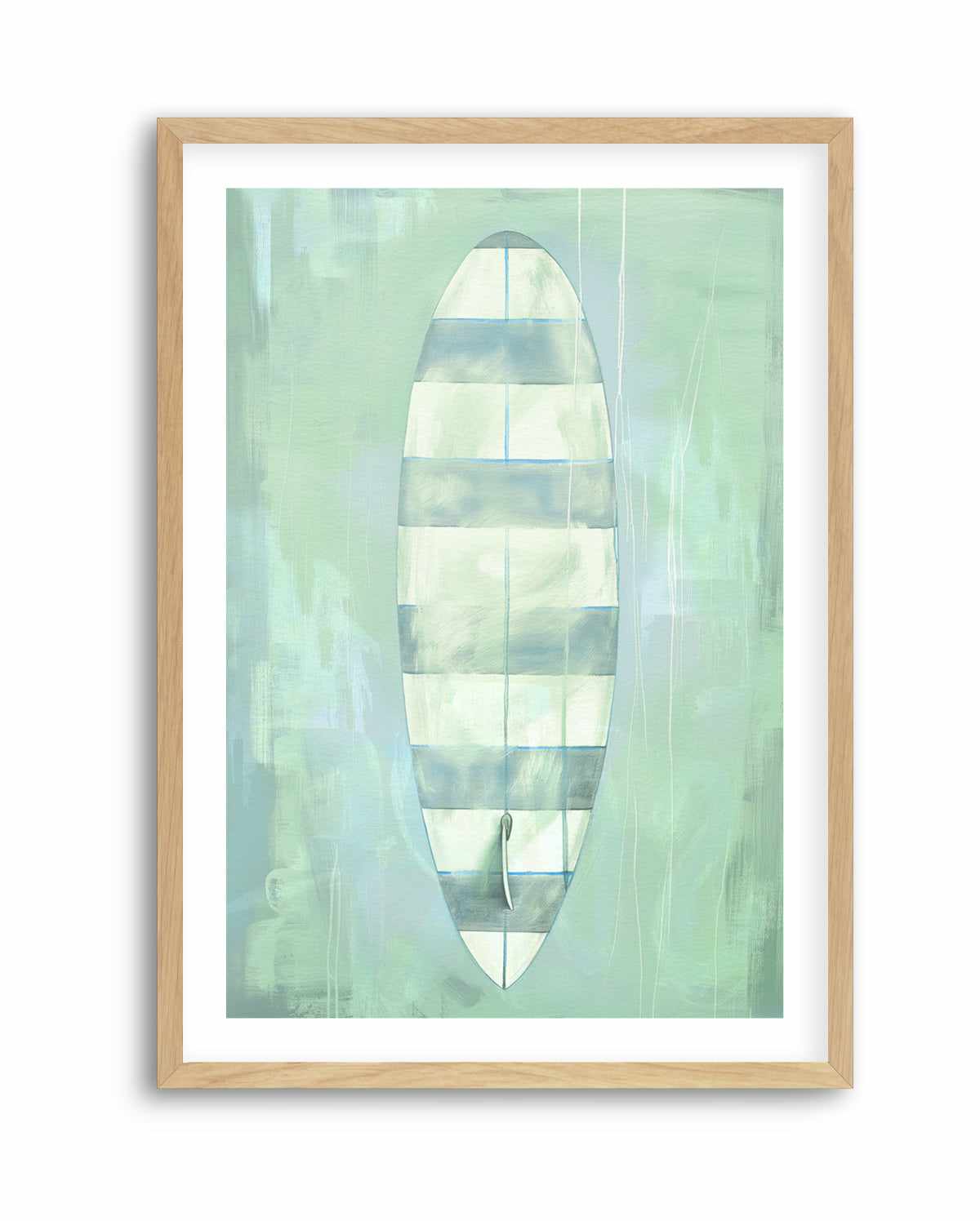 Surf Board Stripes | Art Print