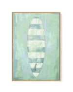 Surf Board Stripes | Framed Canvas Art Print